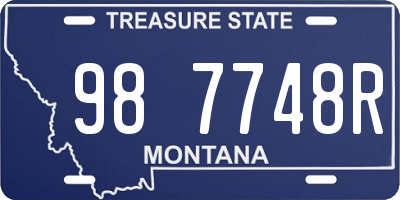 MT license plate 987748R