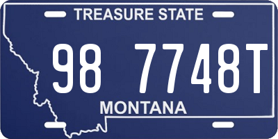 MT license plate 987748T