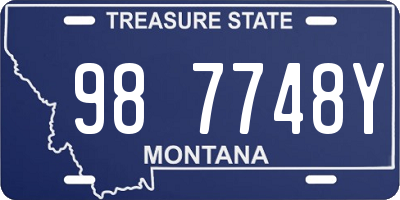 MT license plate 987748Y