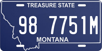 MT license plate 987751M