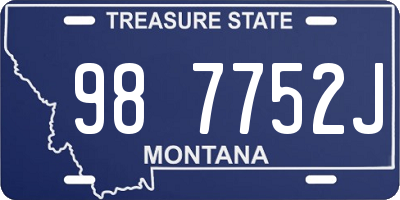 MT license plate 987752J