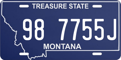 MT license plate 987755J