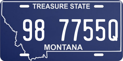 MT license plate 987755Q