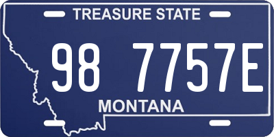 MT license plate 987757E