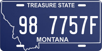 MT license plate 987757F