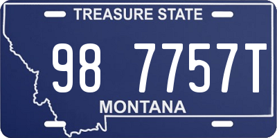 MT license plate 987757T