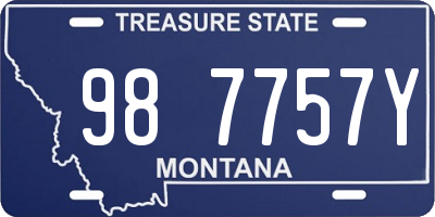 MT license plate 987757Y