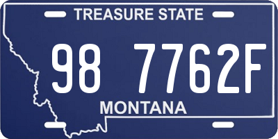 MT license plate 987762F