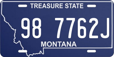 MT license plate 987762J