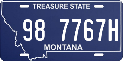 MT license plate 987767H