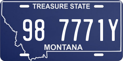 MT license plate 987771Y