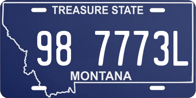 MT license plate 987773L