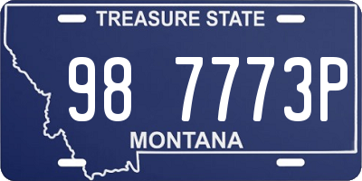 MT license plate 987773P