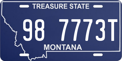 MT license plate 987773T