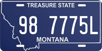 MT license plate 987775L