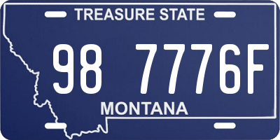 MT license plate 987776F