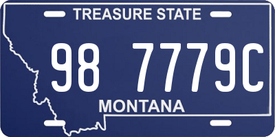 MT license plate 987779C