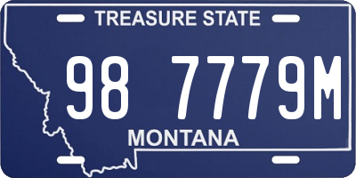 MT license plate 987779M