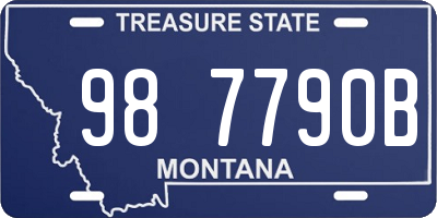 MT license plate 987790B