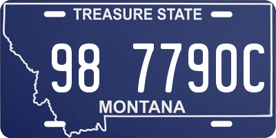 MT license plate 987790C