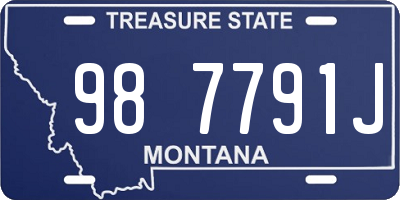 MT license plate 987791J