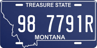 MT license plate 987791R