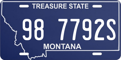 MT license plate 987792S