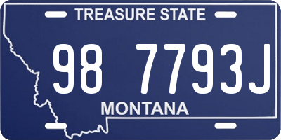 MT license plate 987793J