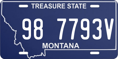 MT license plate 987793V