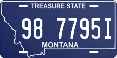 MT license plate 987795I