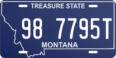 MT license plate 987795T