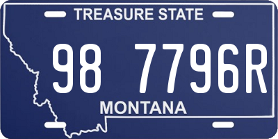 MT license plate 987796R