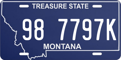 MT license plate 987797K