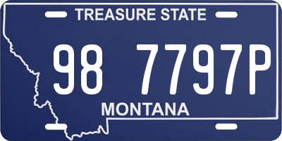 MT license plate 987797P