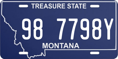 MT license plate 987798Y