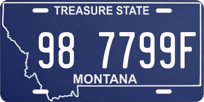 MT license plate 987799F