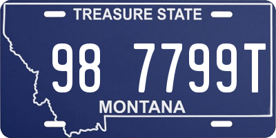 MT license plate 987799T