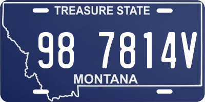 MT license plate 987814V