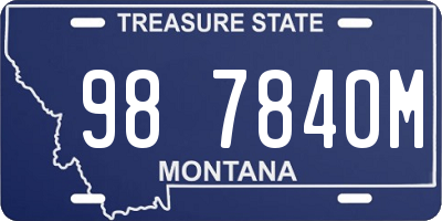 MT license plate 987840M