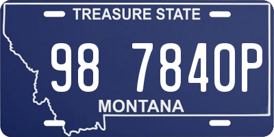 MT license plate 987840P