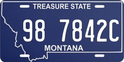 MT license plate 987842C