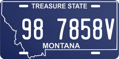 MT license plate 987858V