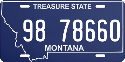 MT license plate 987866O
