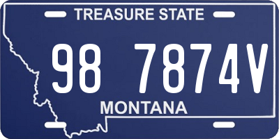 MT license plate 987874V