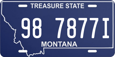 MT license plate 987877I