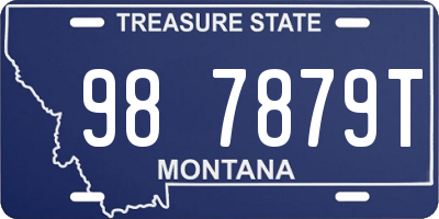 MT license plate 987879T