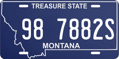 MT license plate 987882S