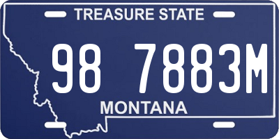 MT license plate 987883M