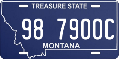 MT license plate 987900C