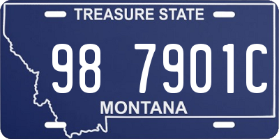 MT license plate 987901C